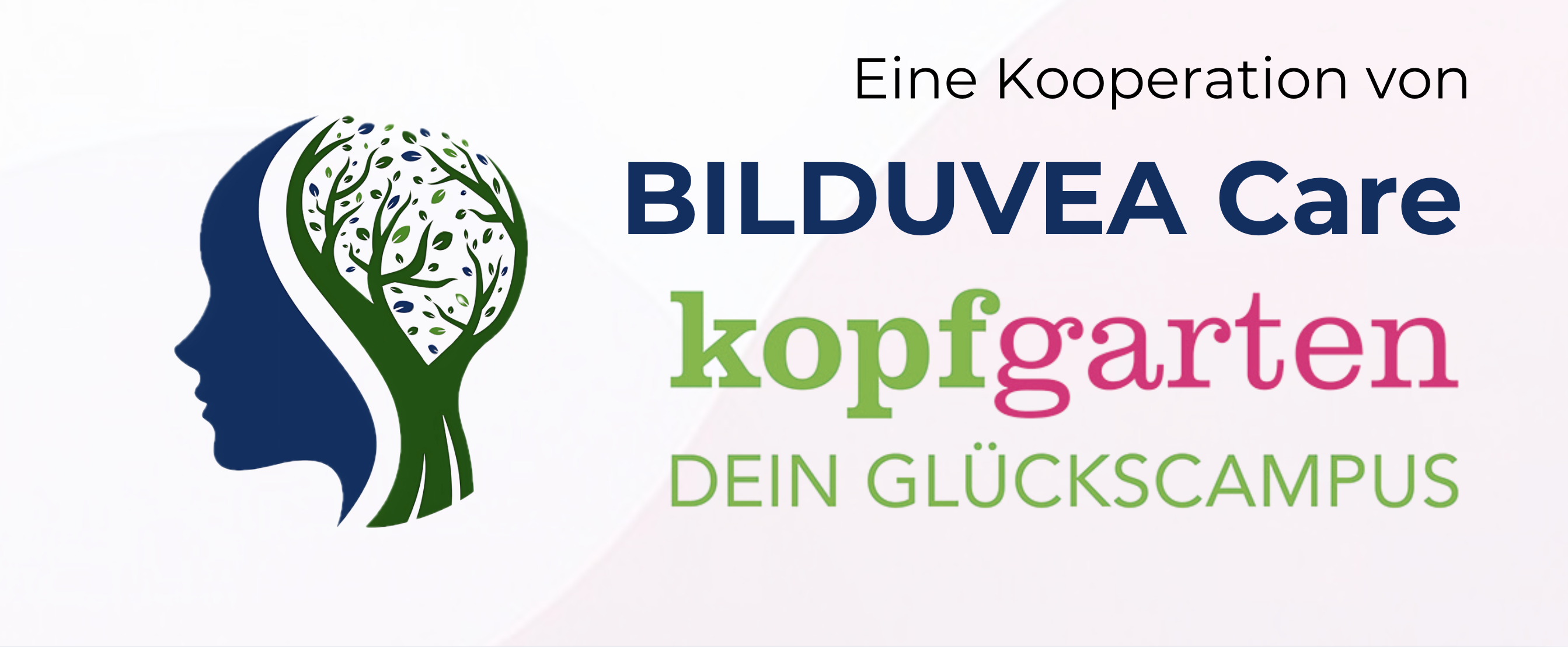 Kooperation von BILDUVEA Care und Kopfgarten – Dein Glückscampus